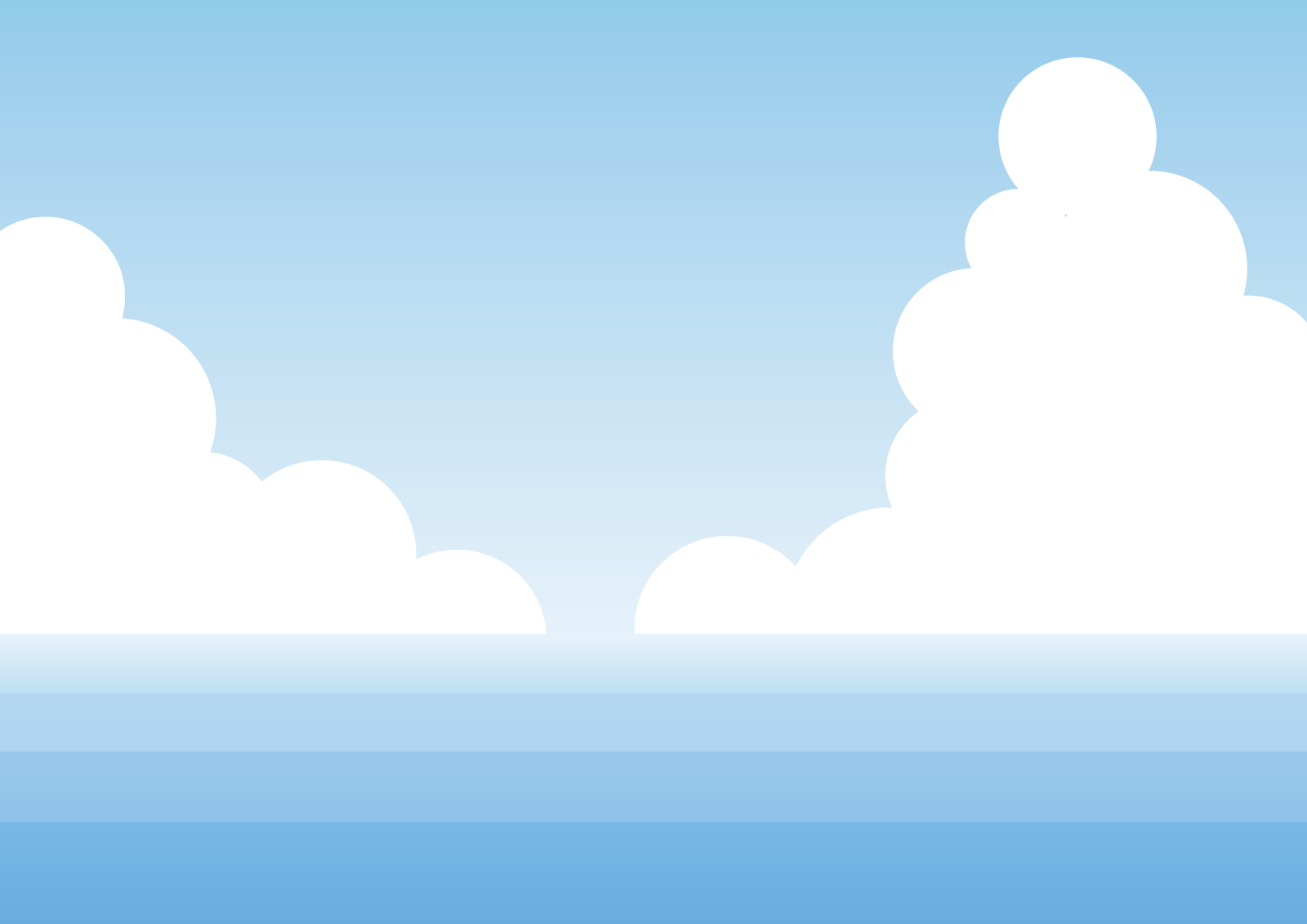 海と雲